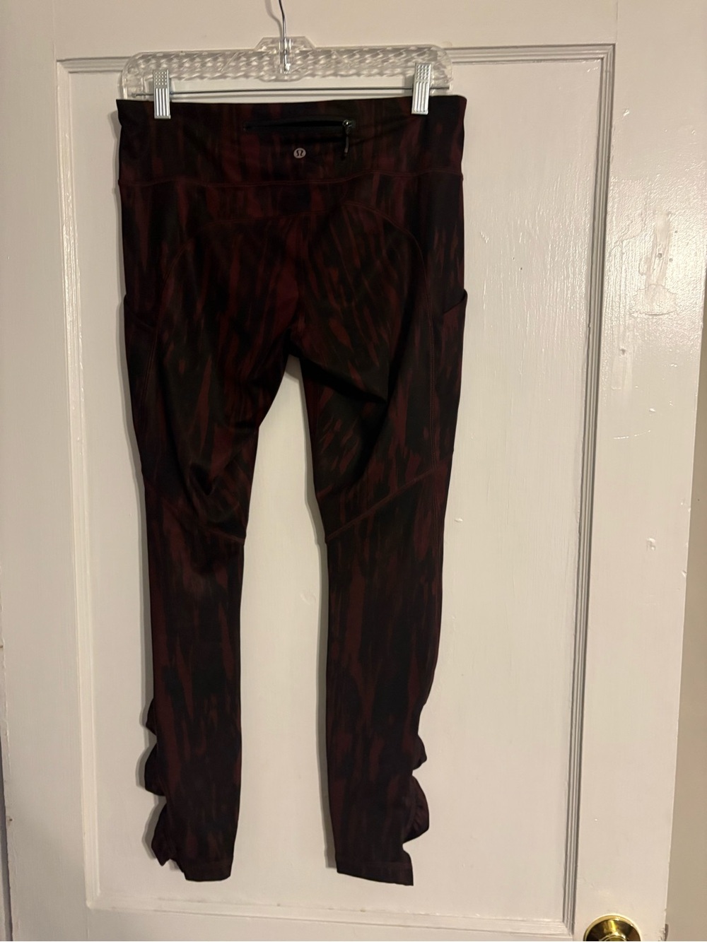 lululemon athletica Red and Black Patterned Leggings
